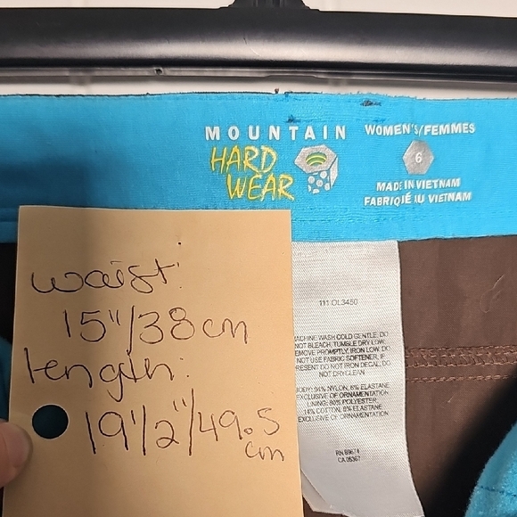 Mountain Hardware Sz 6 Brown Tennis Mini Skirt with Blue Accents - Picture 2 of 14